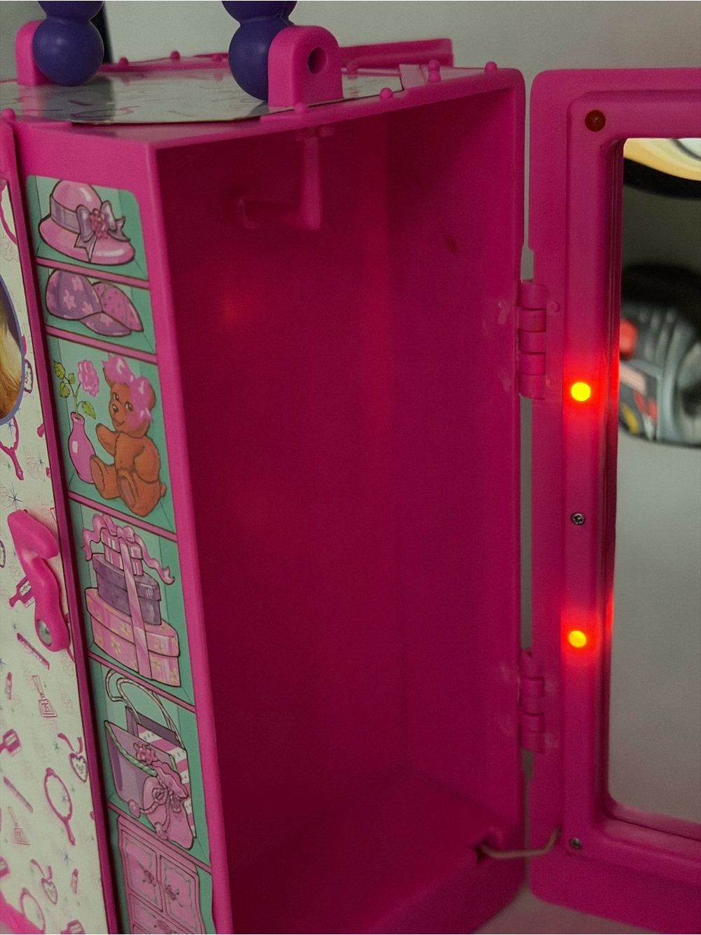 Vintage Barbie Glamour On The Go Carry Case Hot Pink - Tested - Picture 13 of 16